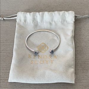 Teddy bracelet in silver and slate